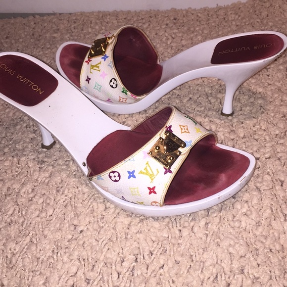 VINTAGE LOUIS VUITTON HEELS SZ41 - Picture 7 of 8